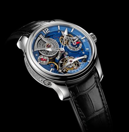 Greubel Forsey Double Tourbillon Technique Blue White gold Replica Watch